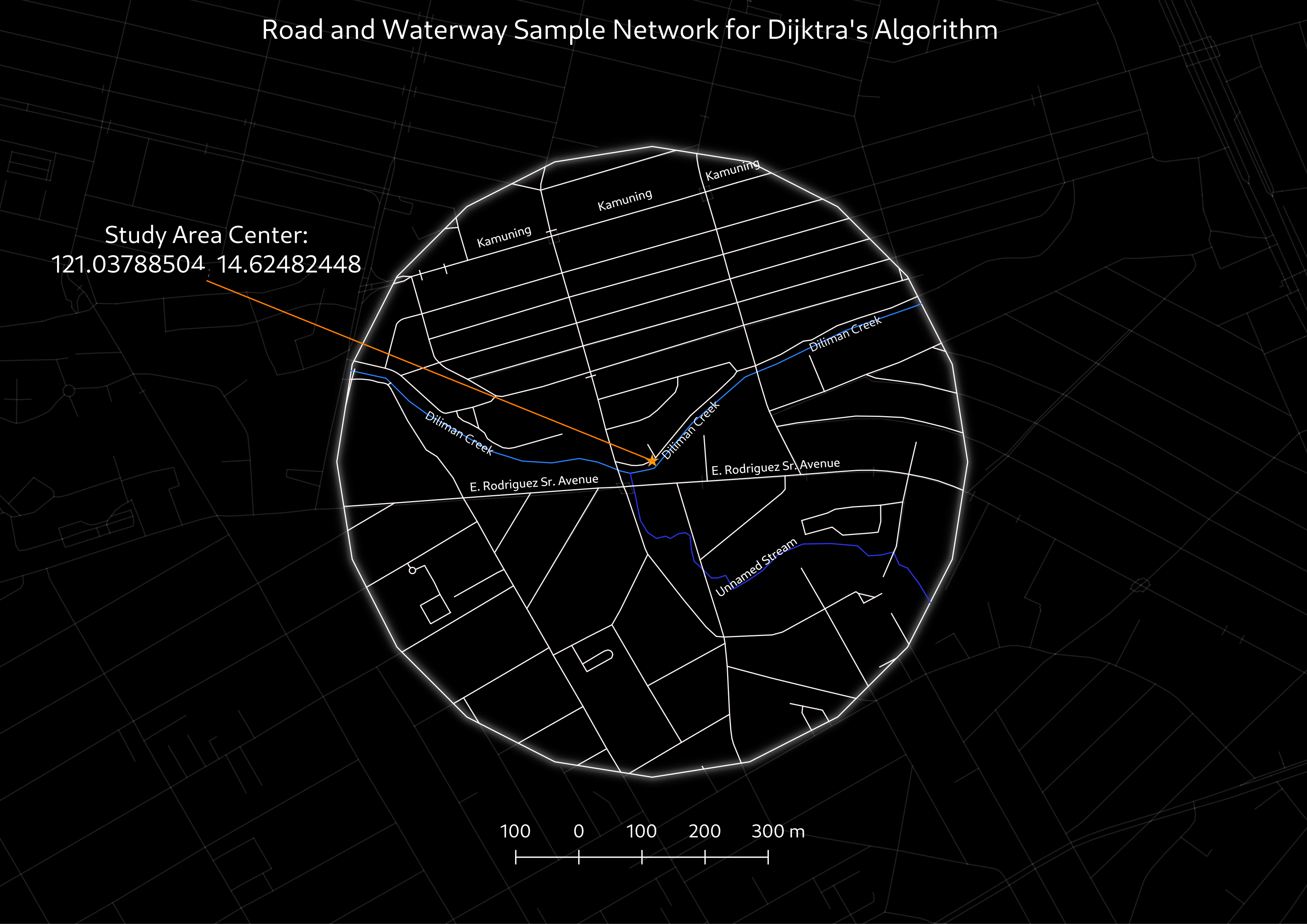 Take note of the unnamed stream in the data that&rsquo;s barely visible in the Google Map screenshot. Click on the image to explore the location in Openstreetmap.